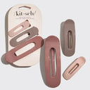 Kitsch Flat Lay Claw Clip 3pc Flat Ultra Glossy Terracotta